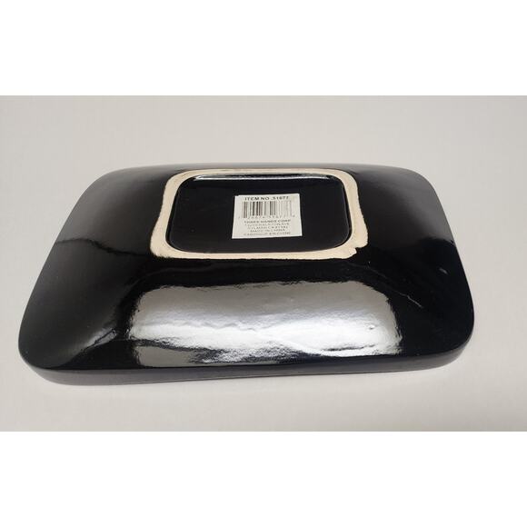 Ring Statuary Inlaid Bone Sculpture/Decorative 12" Platter - Picture 7 of 8